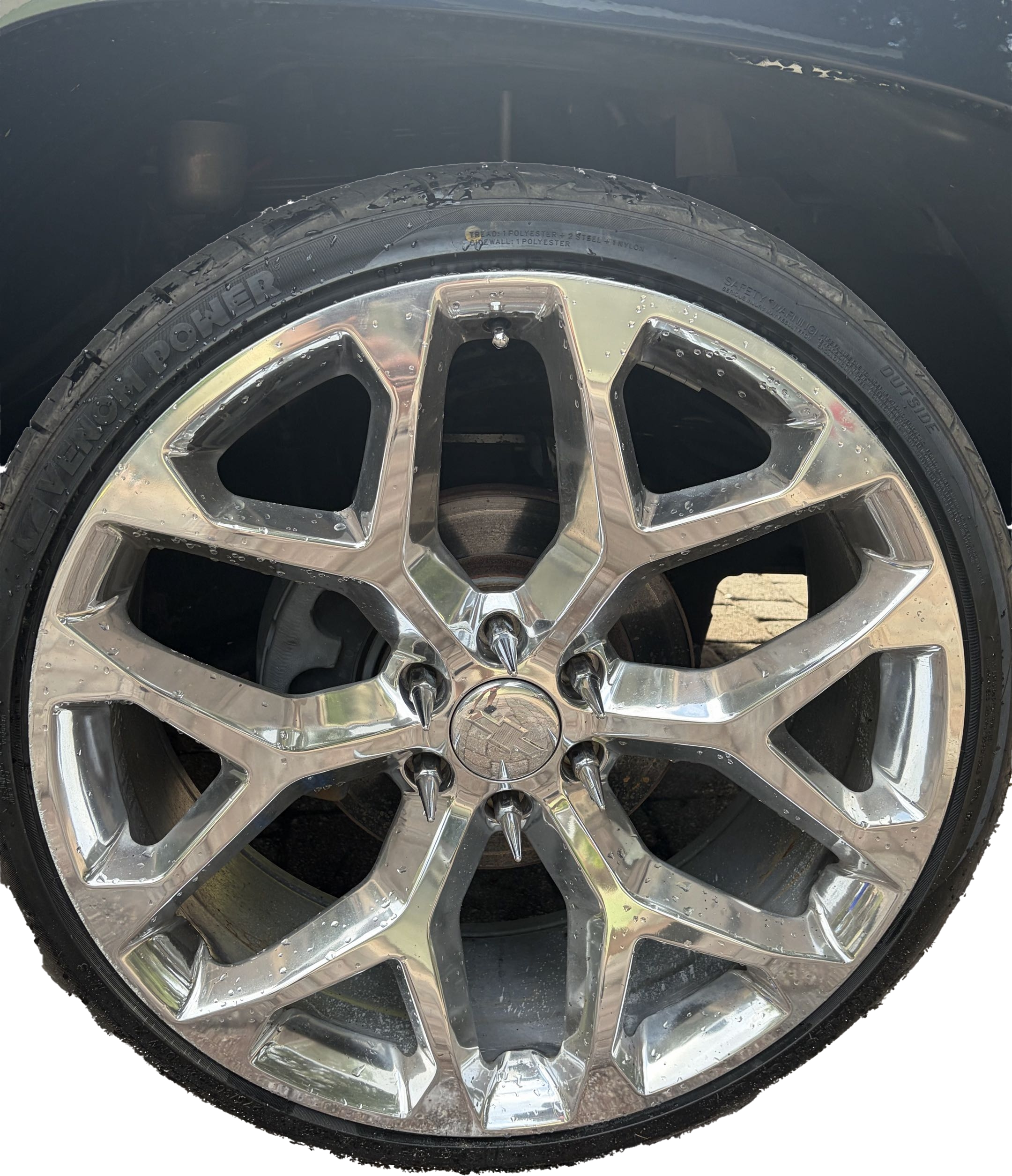 Mirror chrome rim